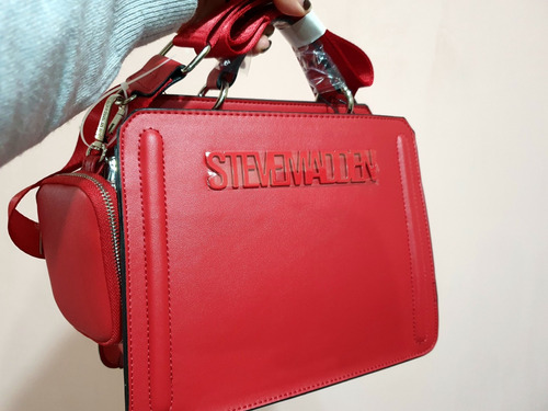 Bolsa Steve Madden Roja Bevelyn Viral Original Con Etiqueta