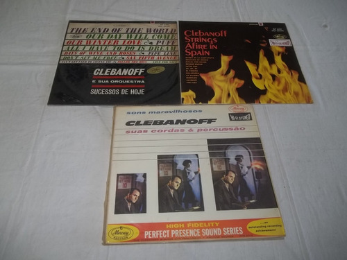 Lp Vinil - Clebanoff E Sua Orquestra - 3 Discos