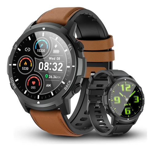 Basznrty Bluetooth Military Smart Watch For Men Fzsz9
