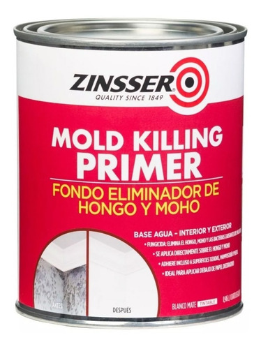 Imprimación Mata Hongos Mold Killing Zinsser Blanco 1 Lt