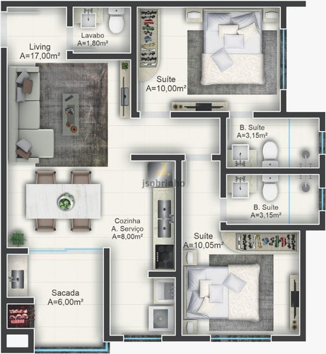 Imagem 19 de 24 de Beach Way Residence Itapema - 170365