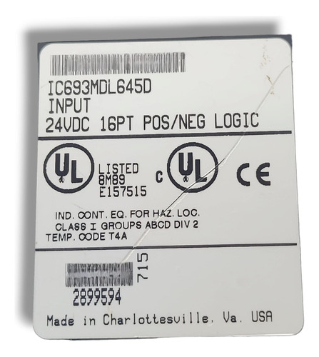 Ge Fanuc Ic693mdl645d (Usado)