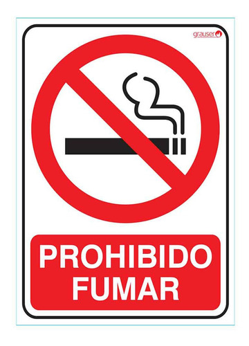 Cartel Reglamentario - Prohibido Fumar