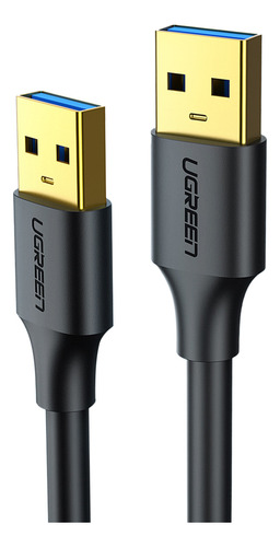 Cabo Usb 3.0 Macho Para Macho Tipo A 2 Metros Preto Ugreen