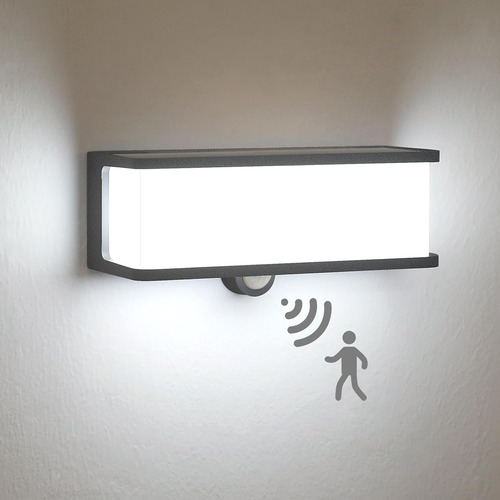 Luz Solar De Pared Para Exteriores Hfvlite Con Sensor De Mov