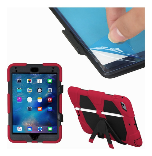 Funda Rígida Para Tablet Slim Company Para iPad Mini5/4 Color Rojo