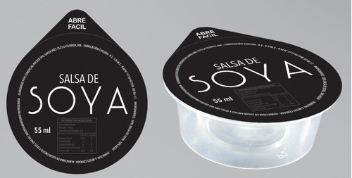 Salsa De Soya Para Sushi Pote 55ml Caja 200 Unidades Envio  