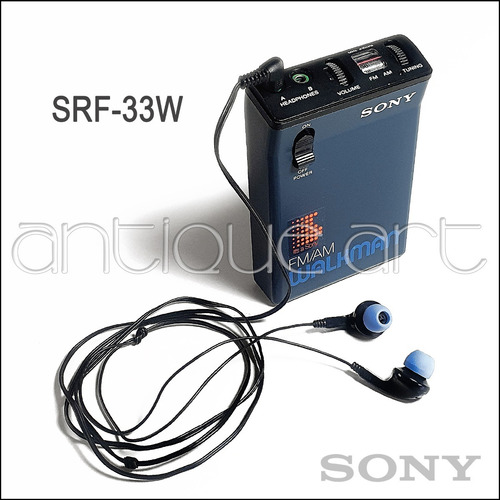 A64 Radio Walkman Sony Srf-33w Vintage Fm Am Coleccion 