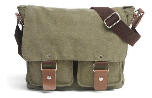 Bolso De Hombro Vintage Para Hombre, Bandolera De Lona