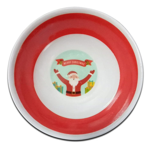 Bowl Compotera Navidad Melamina Papa Noel Pettish Online