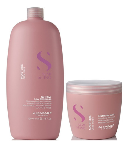 Shampoo Nutritivo 1000ml + Mascarilla Alfaparf Moisture