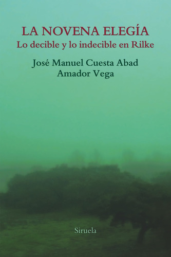 Novena Elegia, La - Cuesta Abad, Jose Manuel/ Vega, Amador