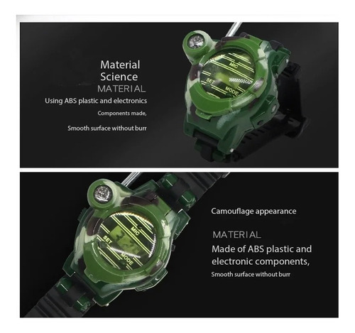 Reloj De Camuflaje Para Niños Walkie Talkie 7 En 1