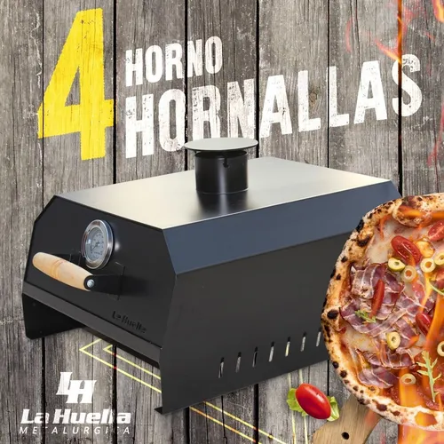 Horno Pizzero Portatil Pirometro Para Hornalla O Parrilla