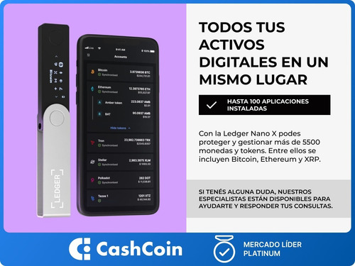 Imagen 4 de 10 de Ledger Nano X - Hardware Wallet Bluetooth