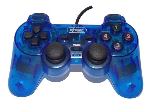 Controle joystick Knup KP-3121 azul