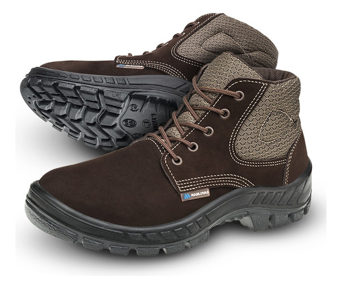 Bota Segurança Marluvas Trekking Couro Café 50b26-cb-c