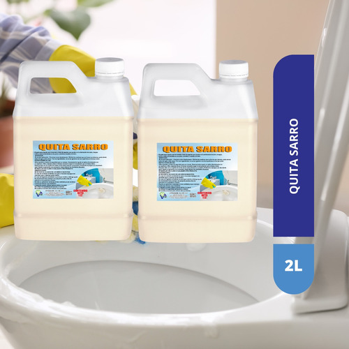 2 Litros Limpia Sarro De Baño Vitraquim