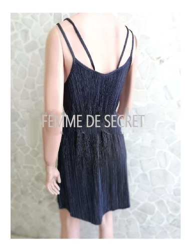 Liquidacion Vestido Plisado Fiesta Corto Talle 1