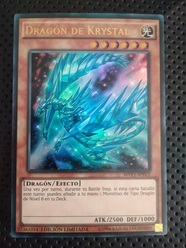 Carta Yugioh Krystal Dragon En Español 