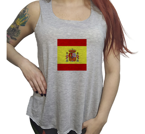 Musculosa Dama Bandera España Madre Española La Roja P3