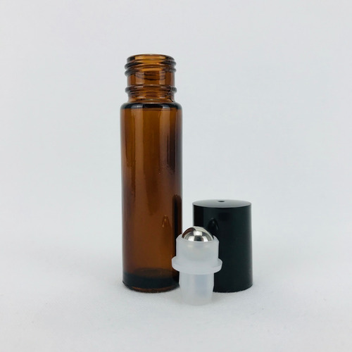Frasco Roll On 10 Ml Vidrio Canica Metálica 300pzs