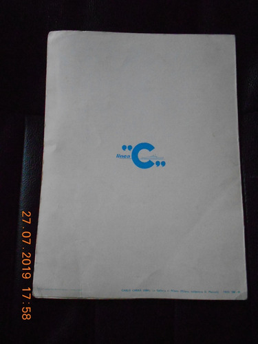 Menu De Barco Linea C - Enrico C - Año Nuevo 1969