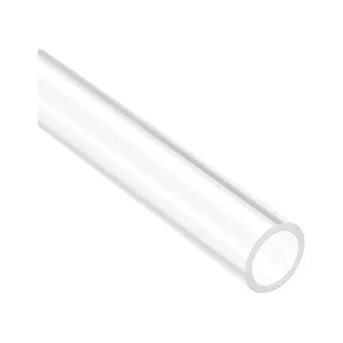 PATIKIL Tubo rígido transparente de plástico redondo con tapas finales,  tubo de agua de policarbonato, 12 pulgadas de longitud, 0.394 in x 0.472