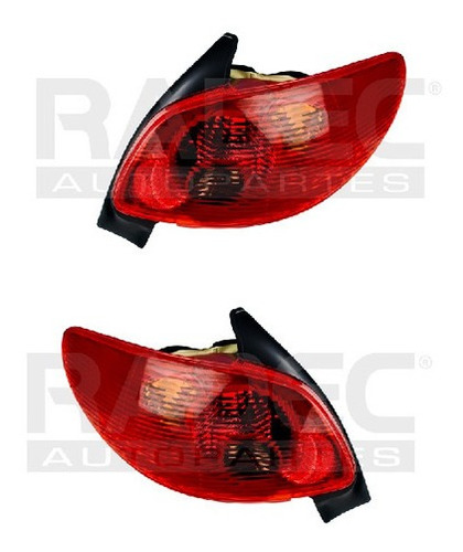 Par Juego Calaveras Peugeot 206 2003 - 2008 S/arnes Depo Qwe