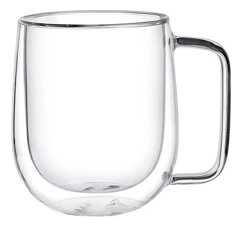 Mug  Taza Café Vaso Doble Pared 350 Ml Vidrio Termica