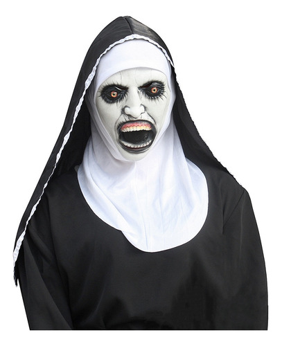 Máscara De Monja Madre Superiora Halloween Disfraz Terror