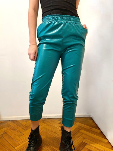 Pantalon Babucha De Eco Cuero Dama