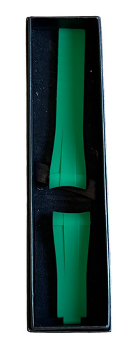 Extensible Rubber B Caucho 20mm Rolex Color Verde Foto Real