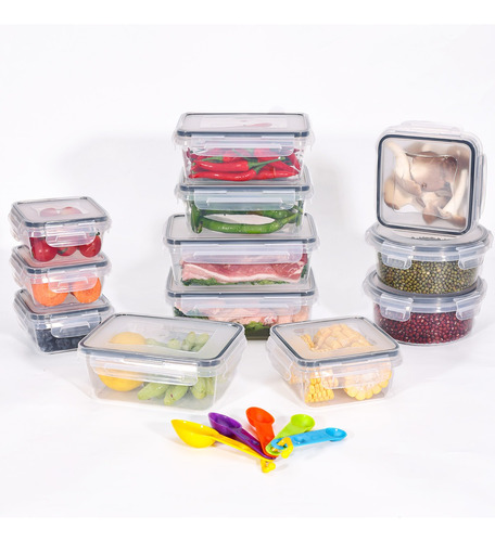 Set 12 Recipientes Para Comida Aptos Para Microondas