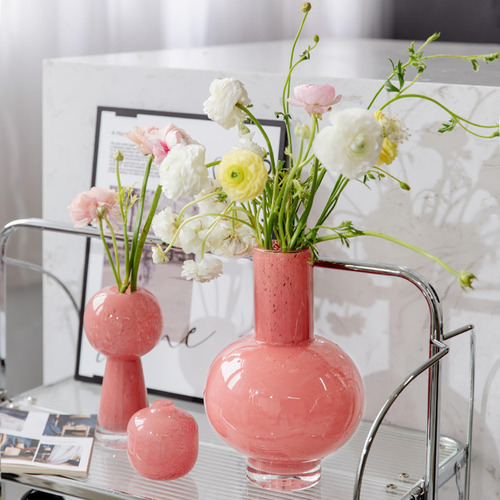 Florero De Cristal Elegante Florero Decorativo Para Mesa De