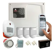 Comprar Kit Alarma 5 Zonas Con Teclado,3 Sensores, Batería, 2 Magnéticos, Sirena De Interior Y De Exterior