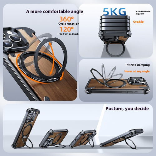 Adecuado Para Fundas iPhone 16 Pro Max De Apple. - Negro