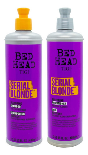 Tigi Bed Head Kit Serial Blonde Shampoo Acondicionador 400ml