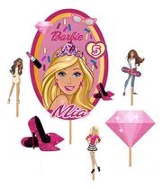 Comprar Adorno Para Torta Personalizado - Barbie-