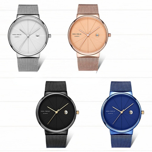 Mini Focus Hombres Relojes De Cuarzo Ultradelgados Simples