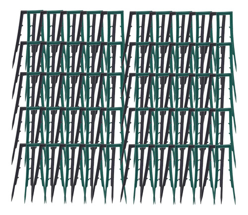 Estacas De Jardín De 100 Piezas, Valla De Césped En Forma