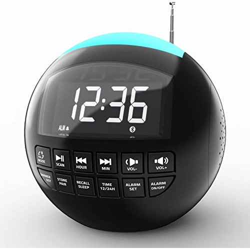 Radio Reloj, Despertador Bluetooth, Despertador Dual Con Car