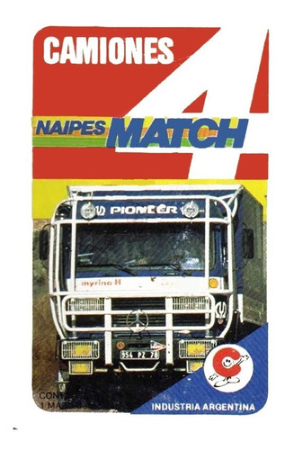 Cartas Naipes Camiones. Match 4/cromy (remasterizada 2022)