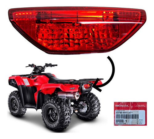 Lanterna Traseira Quadriciclo Honda Fourtrax 420 2014 A 2023