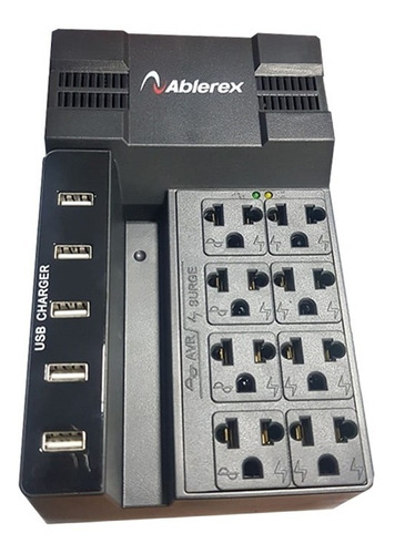  Ablerex AB R1208USB 1200VA entrada y salida de 120V negro