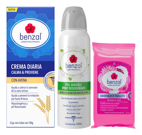 Kit Benzal Cuidado Íntimo Para Uso Diario