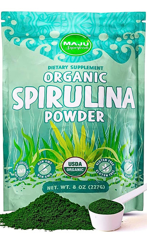 Spirulina Em Pó Maju Superfoods, Sem Microcistina, 100% Vega