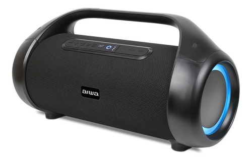 Parlante Aiwa Boombox Aw-s1000bt Con Bluetooth Waterproof Color Negro