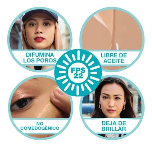 Base de maquillaje Maybelline Fit Me Fit Me Matte Maybelline Fit Me Matte tono 120 classic ivory - 30mL