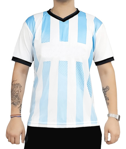 Camiseta Argentina Mundial Para Sublimar X 25 Un